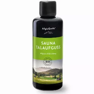 Allgäuquelle Wellness-Pflegeset, Saunaaufguss-Bio mit 100% BIO-Öle Erfrischung Lemongrass Orange Bergamotte 100ml
