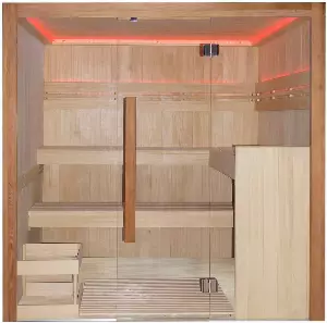 Interline Sauna »Royal Deluxe«, BxTxH: 208,4 x 200,8 x 205,5 cm