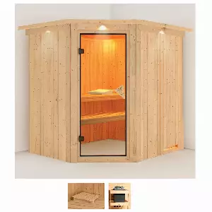 Karibu Sauna »Stine«, (Set), ohne Ofen