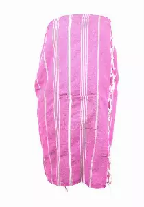 Kilt »Saunakilt für Damen, pink weiß«, my Hamam, mit Gummibund & Klettverschluss