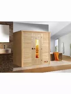 Sauna »Bergen 2«, BxHxT: 198 x 203,5 x 198 cm
