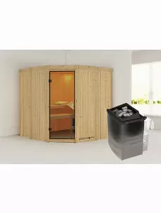 Sauna »Keila 1«, inkl. 9 kW Saunaofen mit integrierter Steuerung, für 4 Personen