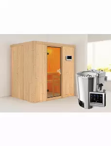 Sauna »Kircholm«, inkl. 3.6 kW Saunaofen mit externer Steuerung, für 3 Personen