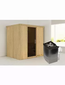 Sauna »Kothla«, inkl. 9 kW Saunaofen mit integrierter Steuerung, für 3 Personen