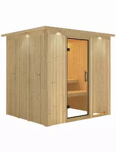 Sauna »Olai«, für 3 Personen, ohne Ofen