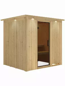 Sauna »Olai«, für 3 Personen, ohne Ofen