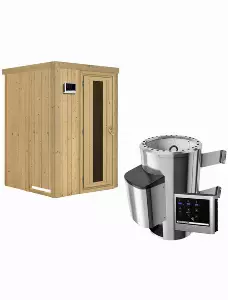 Sauna »Tuckum«, inkl. 3.6 kW Saunaofen mit externer Steuerung, für 3 Personen