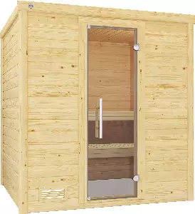 weka Sauna »Bergen«, (Set), 7,5 kW Bio-Ofen mit digitaler Steuerung