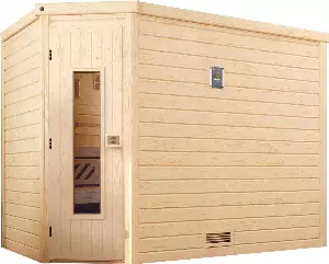 weka Sauna »Turku«, (Set), 7,5 kW Bio-Ofen mit digitaler Steuerung