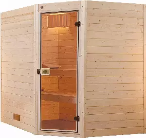 weka Sauna »Valida«, (Set), 9 kW-Ofen mit integrierter Steuerung