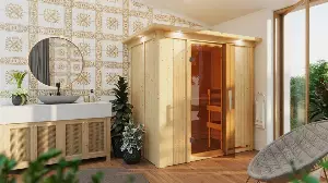 Wolff Sauna »Innensauna de luxe Diona«, BxTxH: 210 x 132 x 192 cm, 68 mm