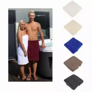 Casa Colori Saunatuch »24552«, 100% Baumwolle (1-St), Saunakilt Damen und Herren in verschiedenen Farben blau
