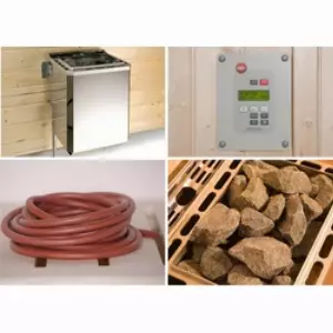 weka Bio-Saunaofen »BioS«, 9 kW, externe Steuerung silberfarben