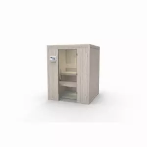 Helo Massivholz-Sauna Relax 3 160,4 x 160,4 x 203,5 cm, 6 kW