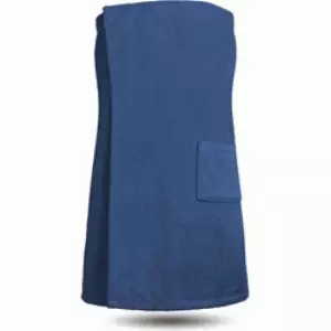 normani Saunatuch Saunakilt für Damen extra groß, Saunahandtuch extra breit (Größe XL-4XL) blau