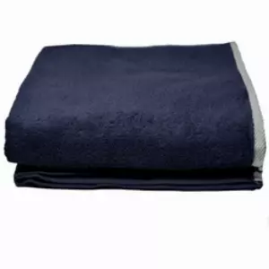 HOMELEVEL Handtuch, XL Sauna Handtuch - 180x100cm - Baumwolle - Saunatuch blau|weiß