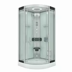 Dampfdusche Duschkabine Sauna Dusche D58-10T2 90x90 cm ohne 2K Scheiben Versiegelung
