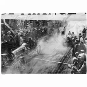 Sinus Art Handtücher Handtuch Strandhandtuch Saunatuch Kuscheldecke mit Fotomotiv altes Rennen Autor, Baumwolle-Polyester-Mix (1-St), Handtuch 100 cm x 180 cm