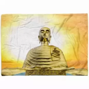 Sinus Art Handtücher Handtuch Strandhandtuch Saunatuch Kuscheldecke mit Fotomotiv Buddha Buddhismus, Baumwolle-Polyester-Mix (1-St), Handtuch 100 cm x 180 cm