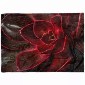 Sinus Art Handtücher Handtuch Strandhandtuch Saunatuch Kuscheldecke mit Fotomotiv Rote Blume Blüte N, Baumwolle-Polyester-Mix (1-St), Handtuch 70 cm x 140 cm