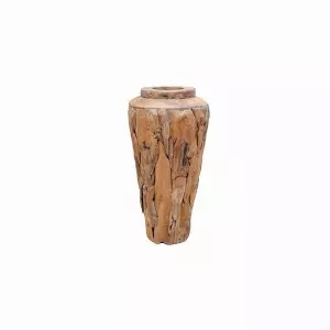 vidaXL Deko-Vase 40 x 60 cm Massivholz Teak